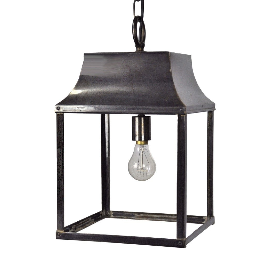 Landelijke hanglamp Strathmore M antiek koper (ANT) Limehouse