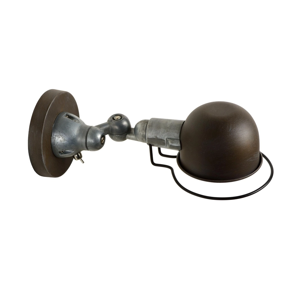 Klassieke wandlamp Honore roestbruin Lucide 5411212450371