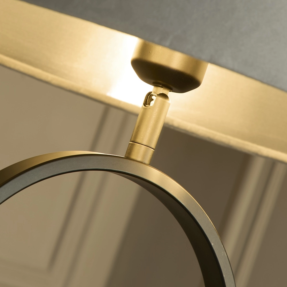 Vloerlamp Modish zwart met grijze kap Searchlight 5053423307565
