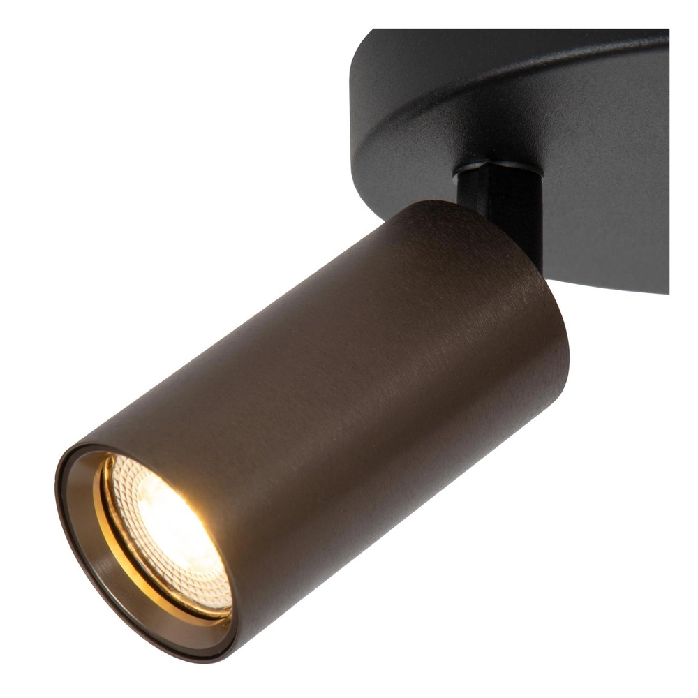 Plafondspot Ritmo mini GU10 3-lichts koffie bruin Lucide 5411212094025