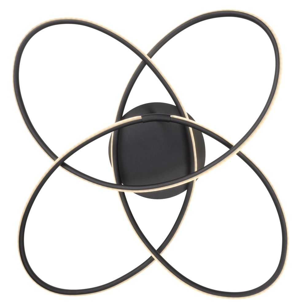 Design plafondlamp Panda zwart Ø 80cm Globo 9007371409433