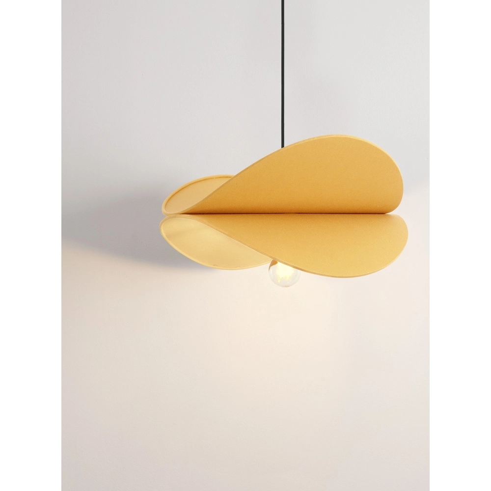 Moderne hanglamp Luve zwart met geel