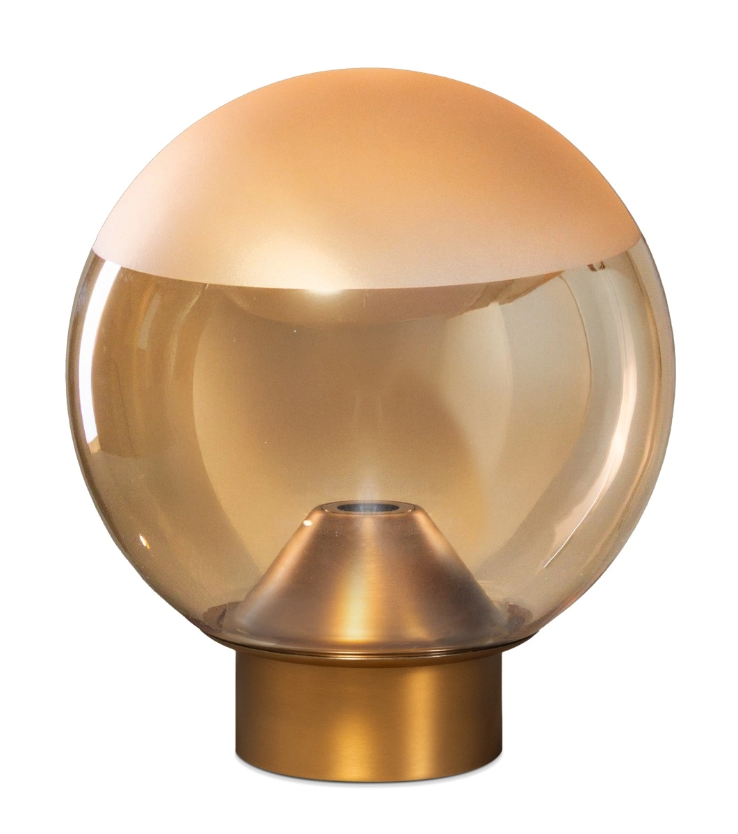 Tafellamp met glazen bol Yvonne