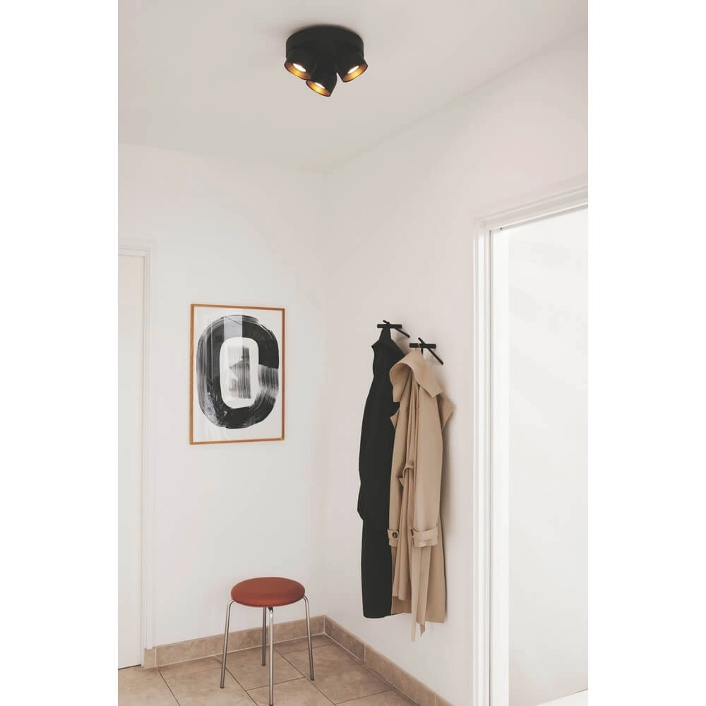 Zwarte spot Pitcher 3-lichts richtbaar Nordlux 5704924016226