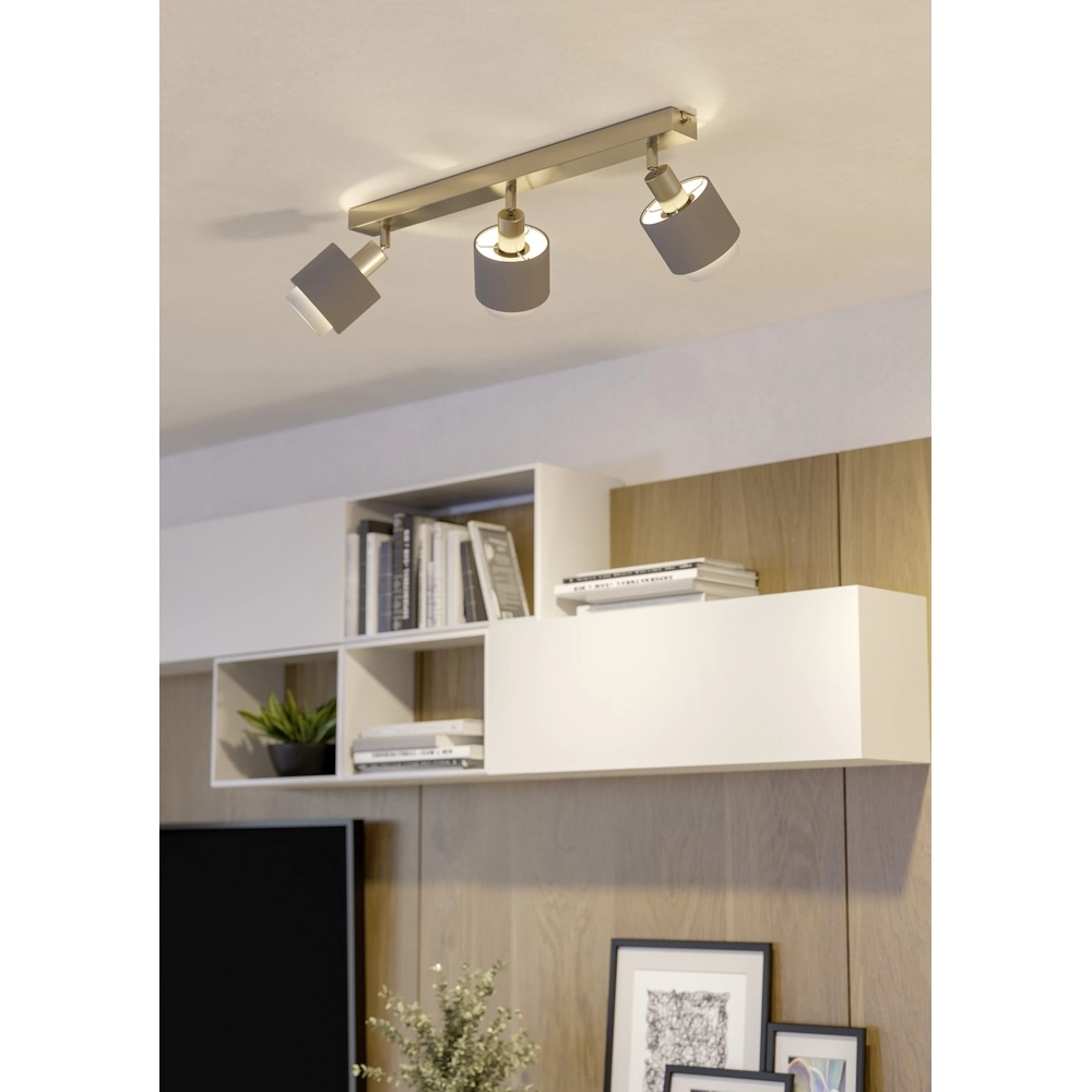 3-lichts plafondlamp Bellizzi RVS - 2x E14 Eglo 9008606304387