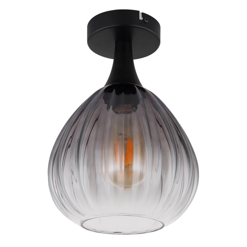 Zwarte plafondlamp Olsen Ø 20cm Globo 9007371450800