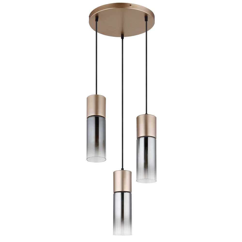 3-lichts hanglamp Annika bruin design Globo 9007371528905