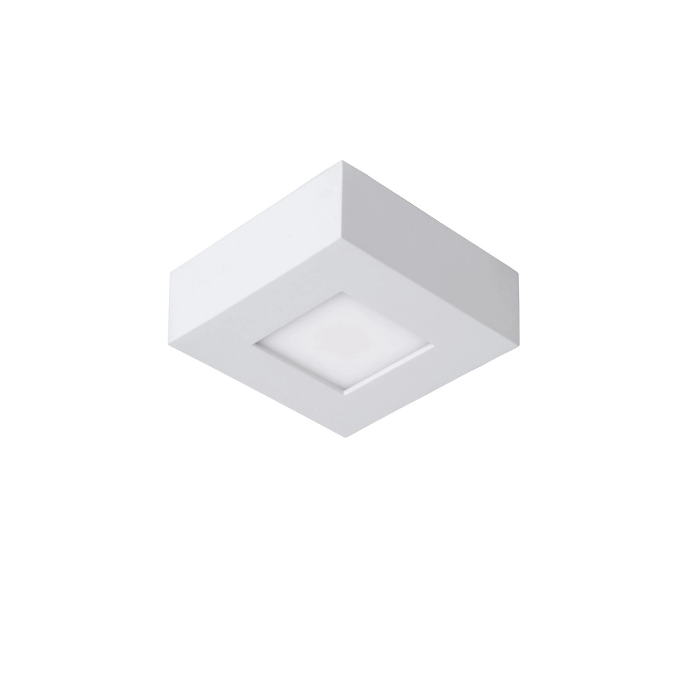 Plafonniere Brice-Led 10,8cm vierkant IP44 wit