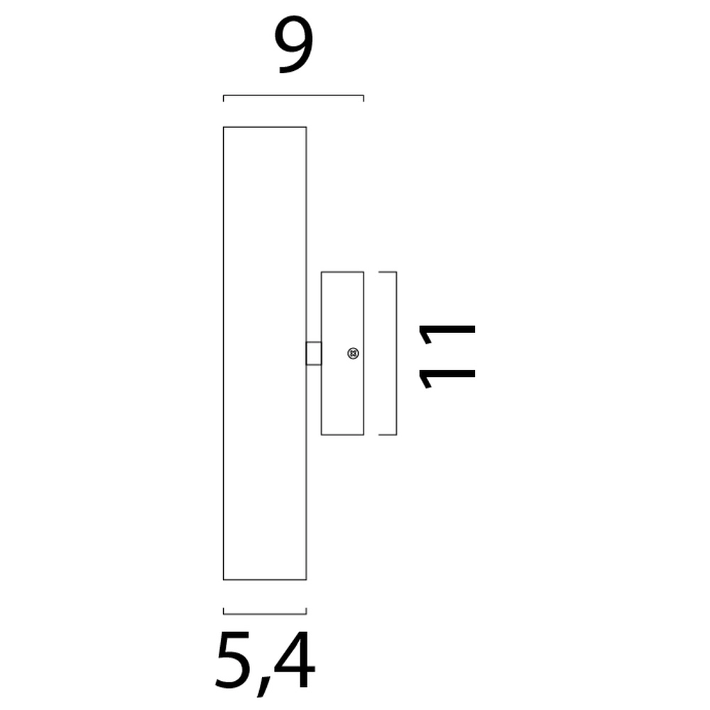 Wandspot Run antiek koper - 2x GU10 Masterlight 8718121374253