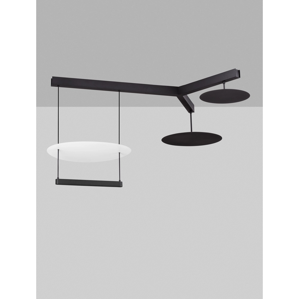 Hanglamp Diona zwart met wit Lyora 5212017451507
