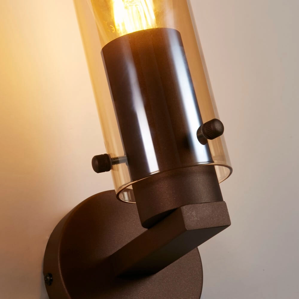 Design wandlamp Sweden II mocha bruin Searchlight 5053423272054