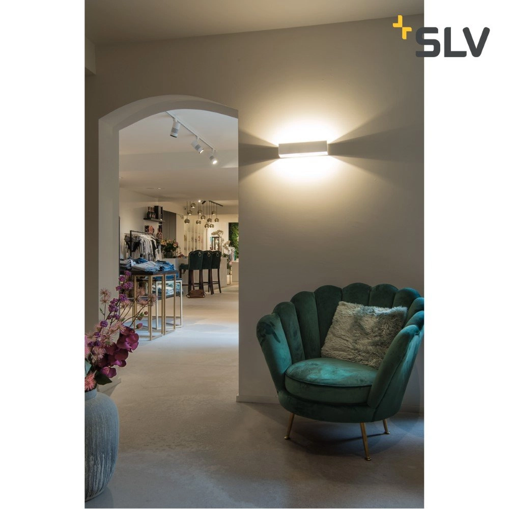 Led wandspot Logs In L 17w - 3000K - 30cm grijs SLV 4024163230384