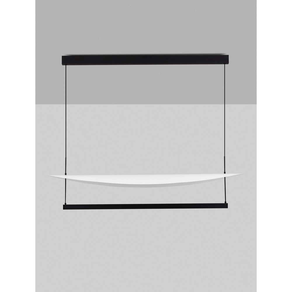 Hanglamp Diona ovaal zwart met wit 2700K Hanglamp Diona ovaal zwart met wit 2700K