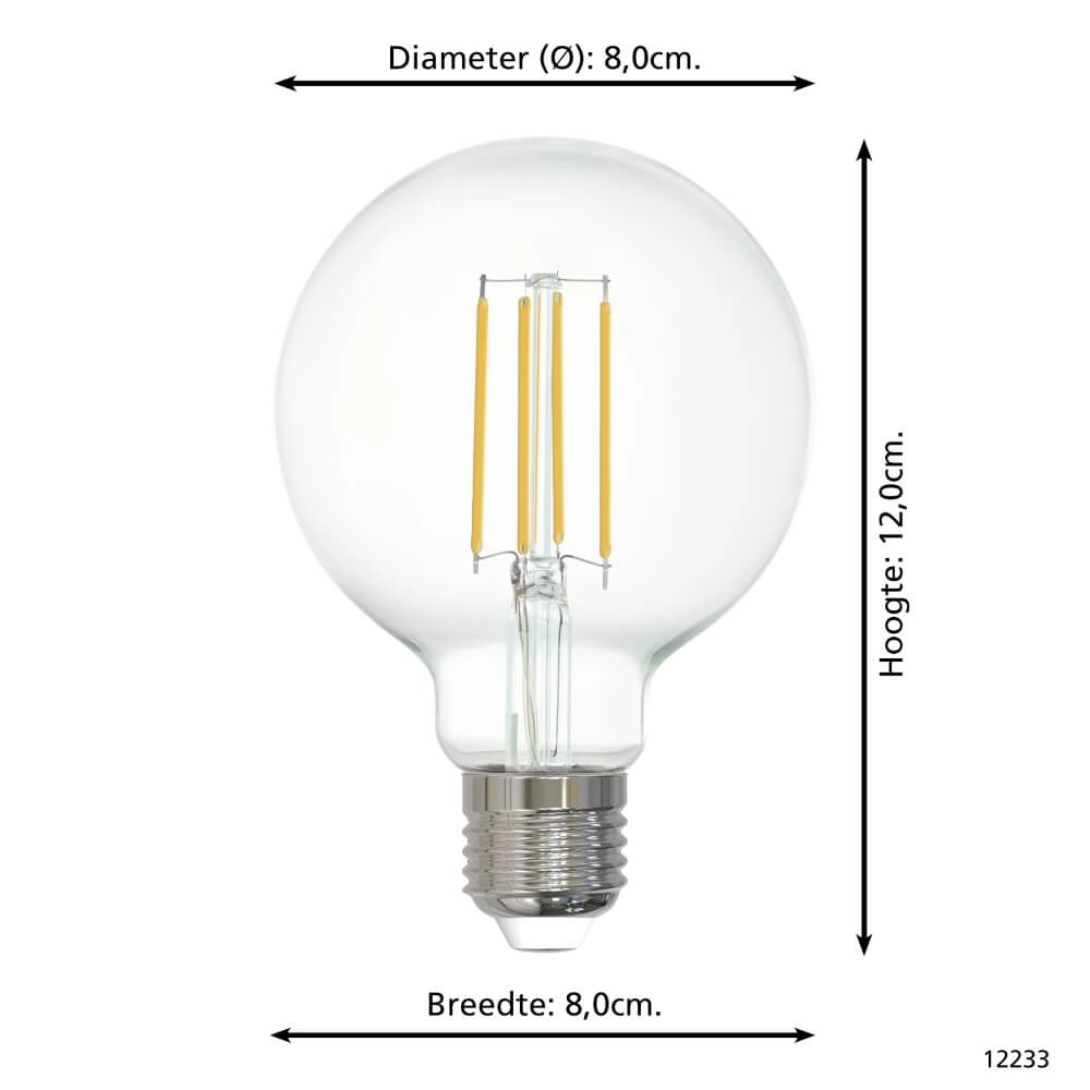 Led lampenbol Zigbee - E27 - 6 watt - 4000K - G80 Eglo 9002759122331