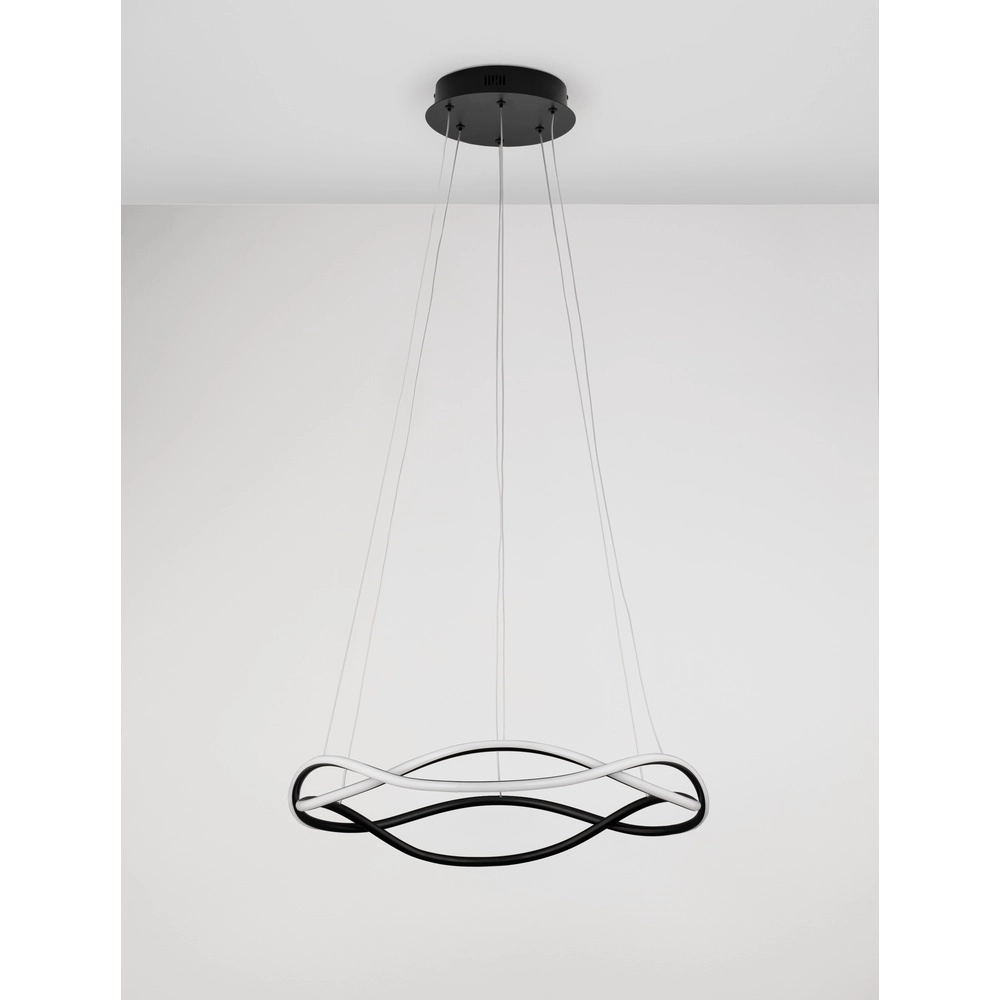 Design hanglamp Jinal zwart Ø 60cm Lyora 5212017438737