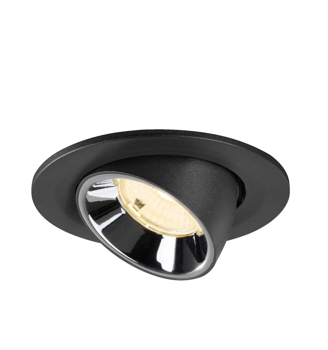 Inbouwspot Numinos Gimble S zwart/chroom 3000K - 55gr SLV 4024163313490