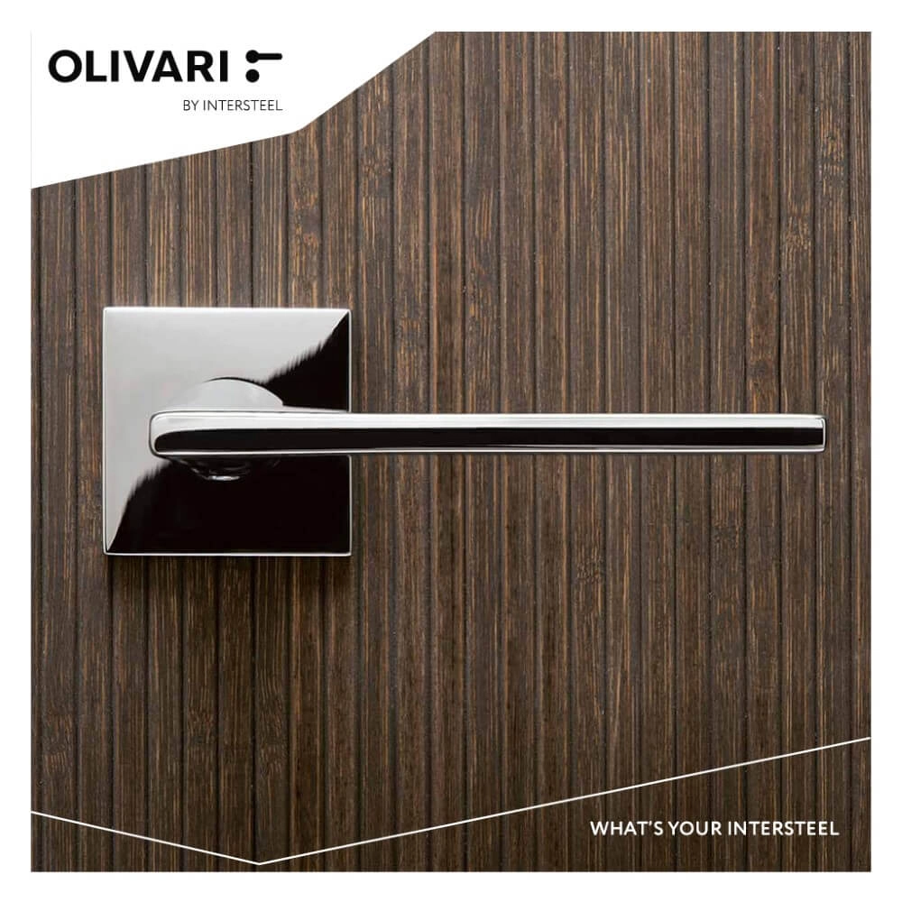 Design deurklink Lotus Q chroom Olivari 8714186477274