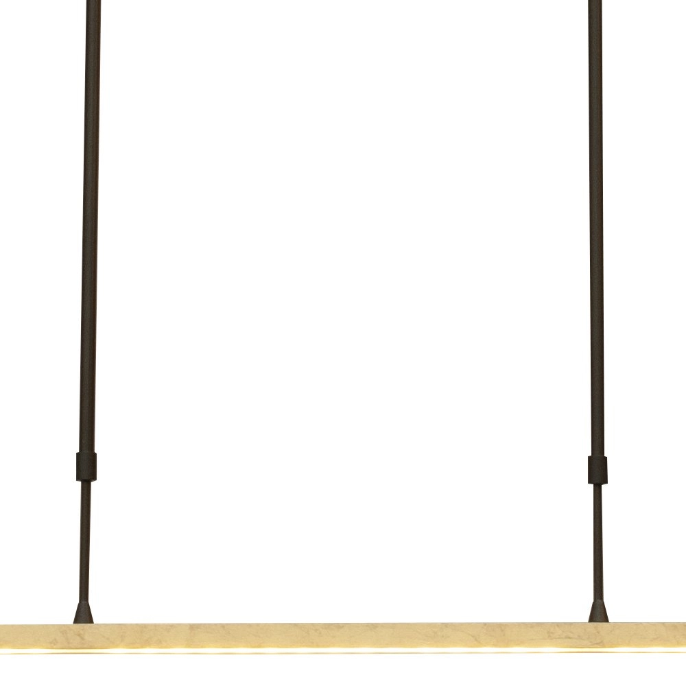 Zwarte hanglamp Real 2 160cm met goud Masterlight 8718121220451