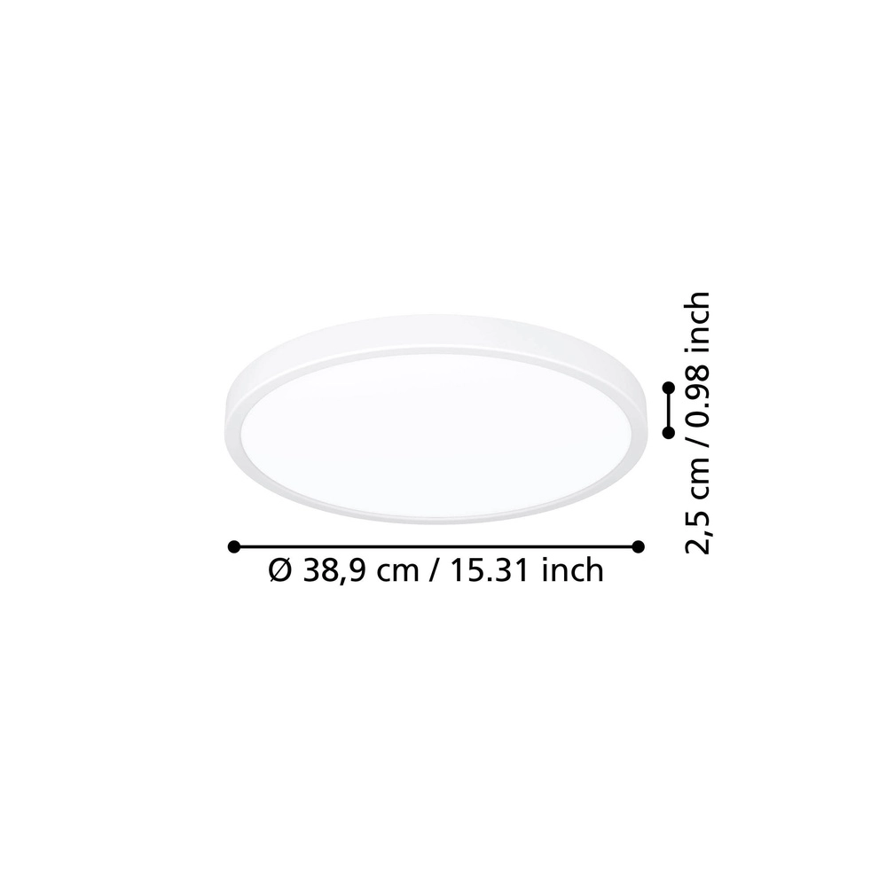 Led plafonnière Fueva 6 rond - wit - Ø 38,9cm Eglo 9008606330171