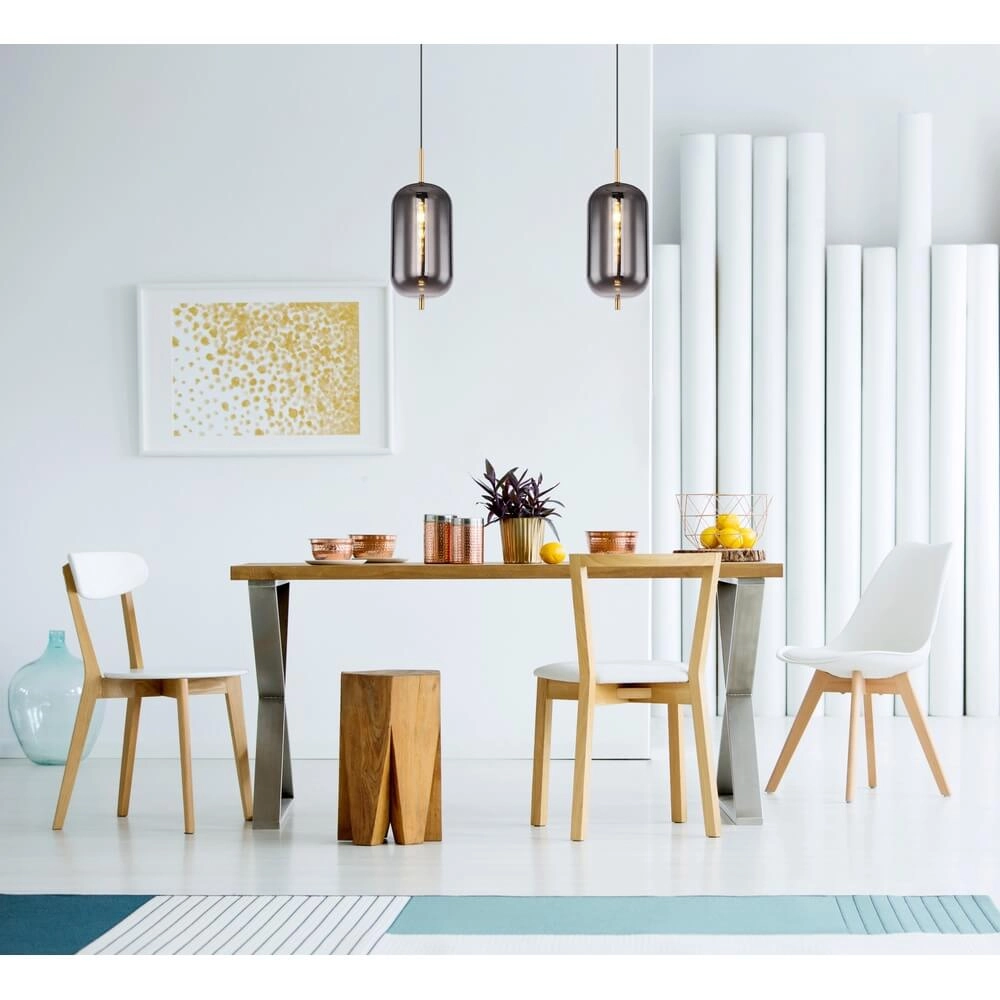 Gouden hanglamp Blacky I enkel Ø 22cm Globo 9007371425037