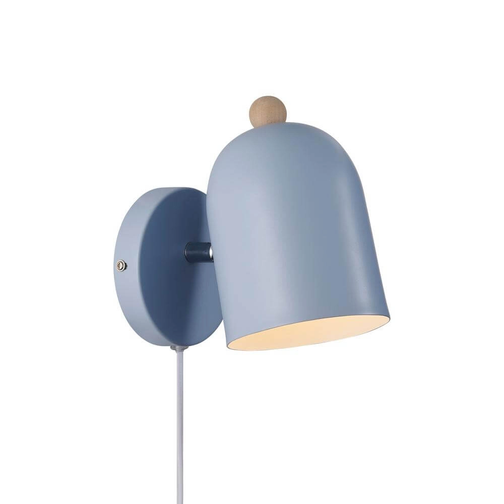 Blauwe wandlamp Gaston design