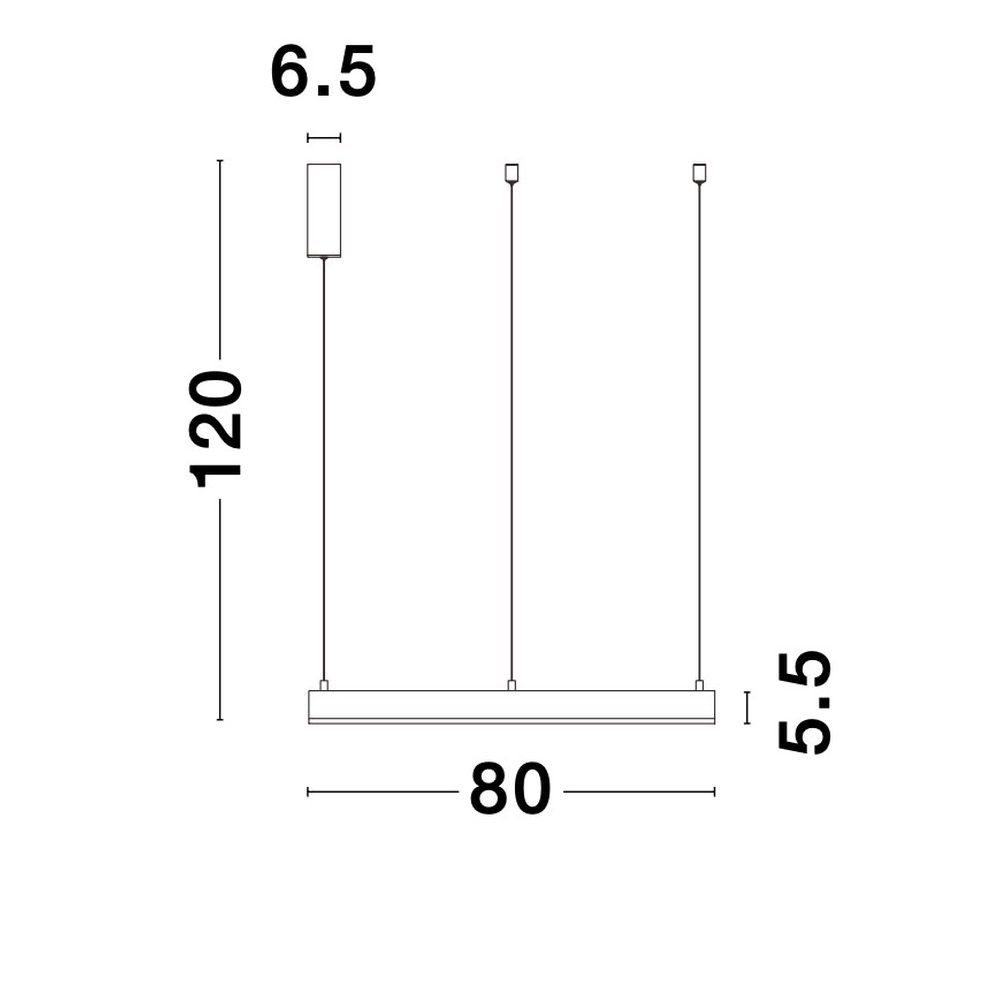 Hanglamp Motif wit Ø 80cm 3000K Lyora 5212017421968