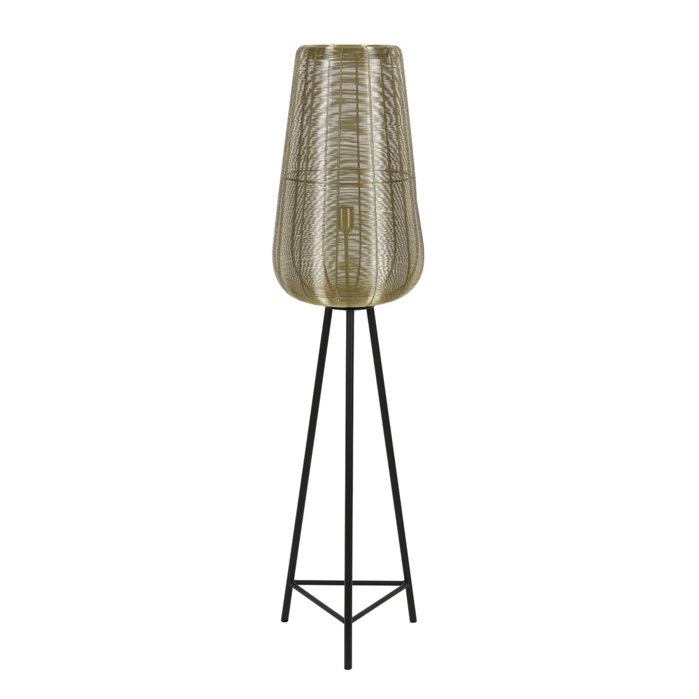 Tripod vloerlamp Adeta goud 147cm Light & Living 8717807601317