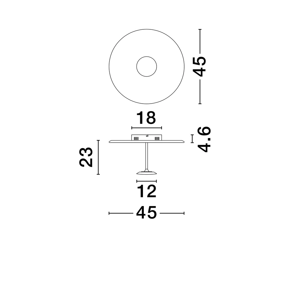 Design plafondlamp Nima wit Ø 45cm Lyora 5212017465825