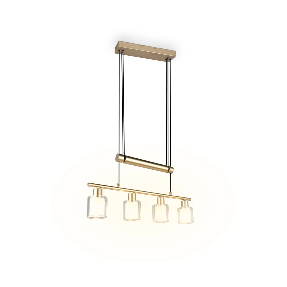 Hanglamp Neralo 4-lichts goud