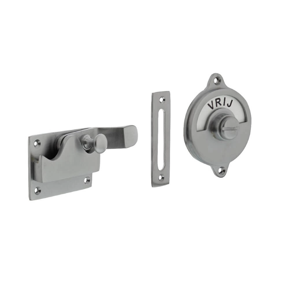 WC-overslag Tira met bocht mat chroom