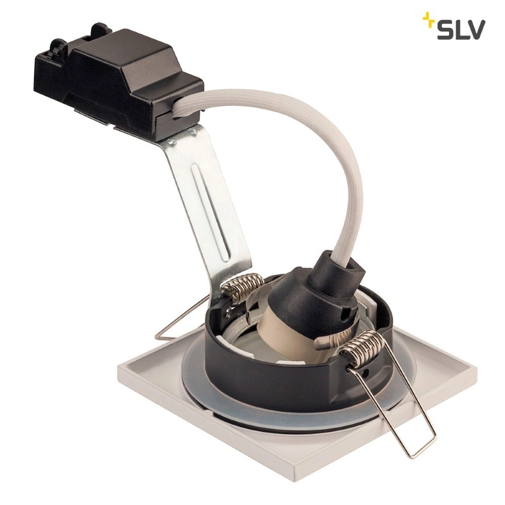 Inbouwspot Dolix Out GU10 Square voor buiten wit SLV 4024163194860