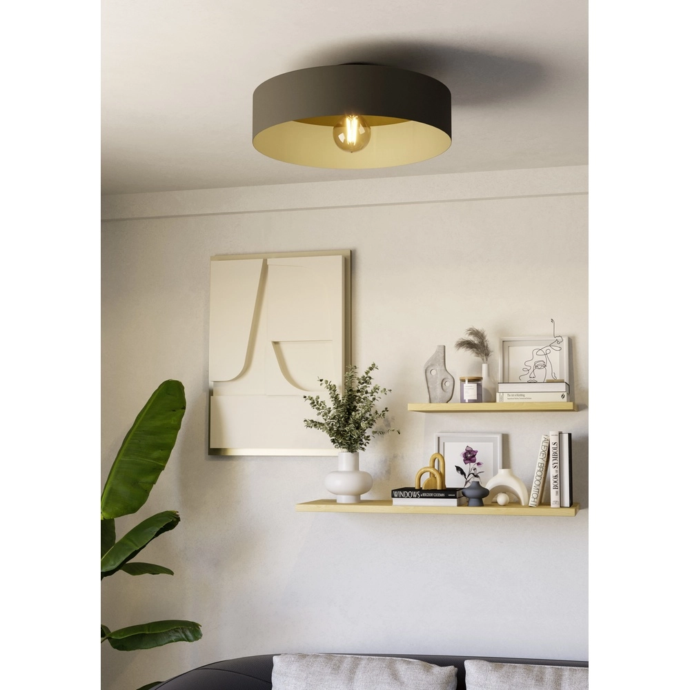 Scandinavische plafondlamp Duaia Ø 42cm - cappucino Eglo 9008606328000