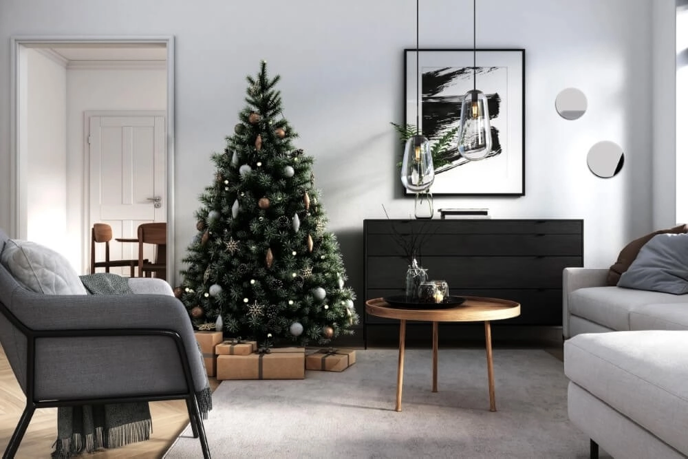 Spiegel met lamp Ring Led Mirror L chroom Lyora 5903139102780