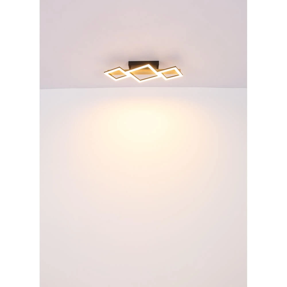 Moderne plafondlamp Dustin zwart 66cm Globo 9007371448104