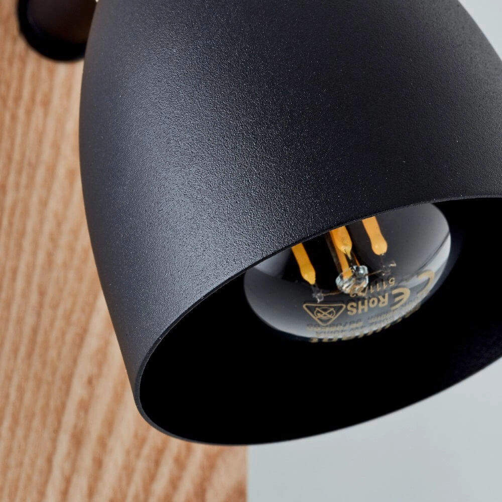 Wandlamp Daintree zwart Brilliant 4004353408663