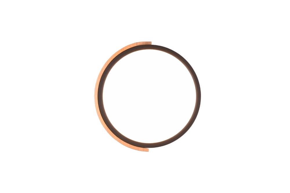 Zwarte led plafonnière Jano Ø 32cm Trio 4017807541427