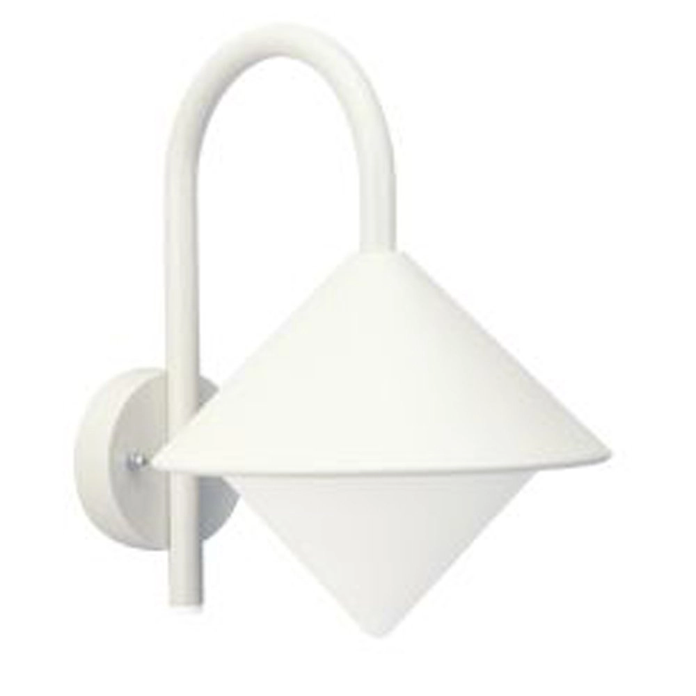 Wandlamp buiten wit Triangle 26cm