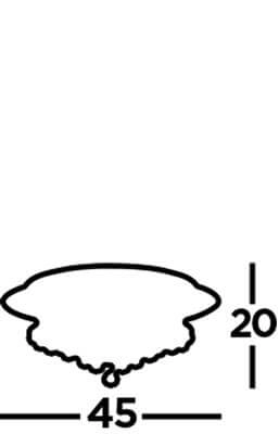 Plafond kroonluchter Hanna 45cm chroom met kristal Searchlight 5013874355478