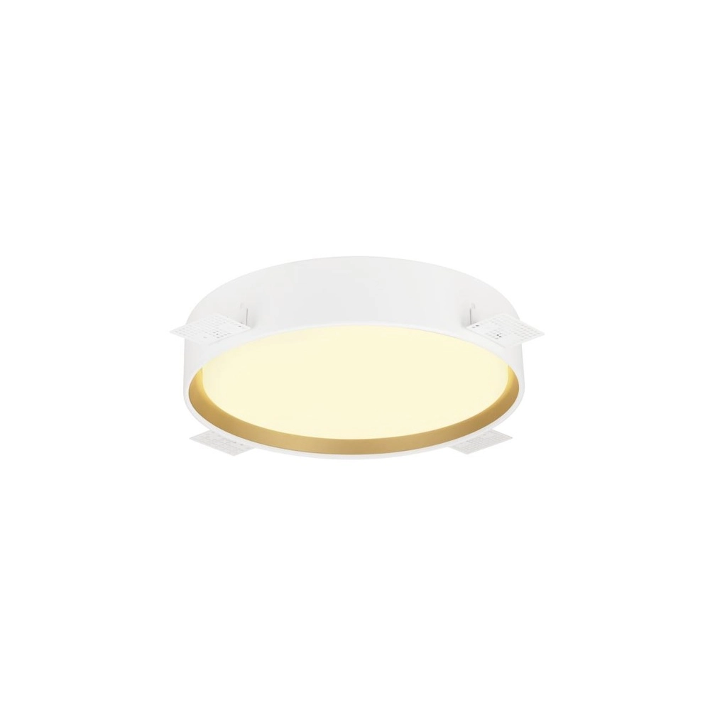 Plafondlamp Decona Ø 30cm wit met goud - 3000K/4000K SLV 4024163302975
