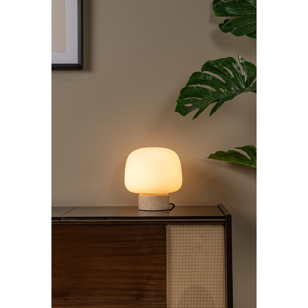 Japandi tafellamp Anston opaal Lucide 5411212051615