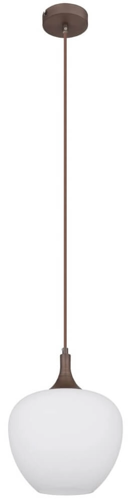 Bruine hanglamp Maxy 1-lichts Ø 24cm Globo 9007371445356