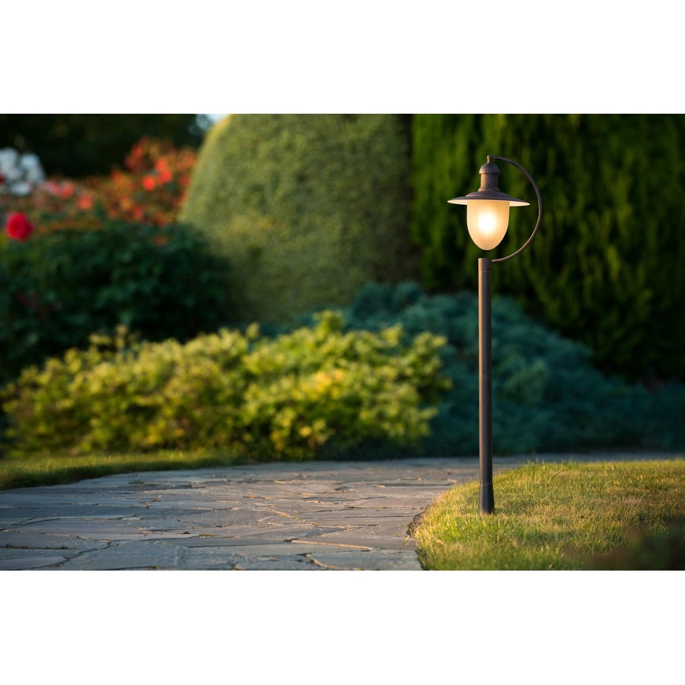 Landelijke lantaarn Aruba roestbruin Ø 25cm Lucide 5411212113566