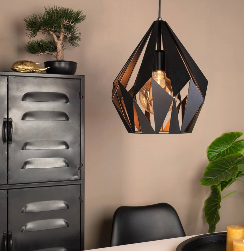 Zwarte hanglamp Carlton 1 Eglo 9002759436384