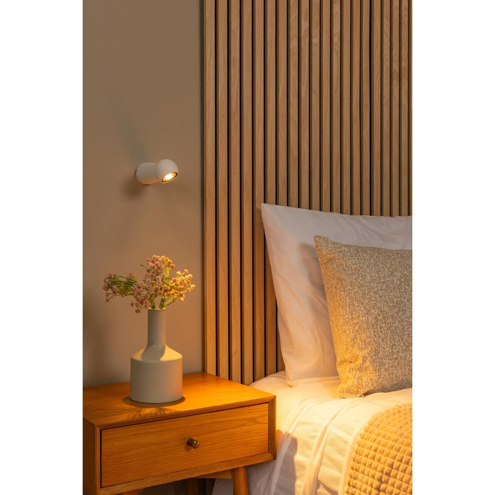 Badkamer wandlamp Ipsos wit IP54 Lucide 5411212334015