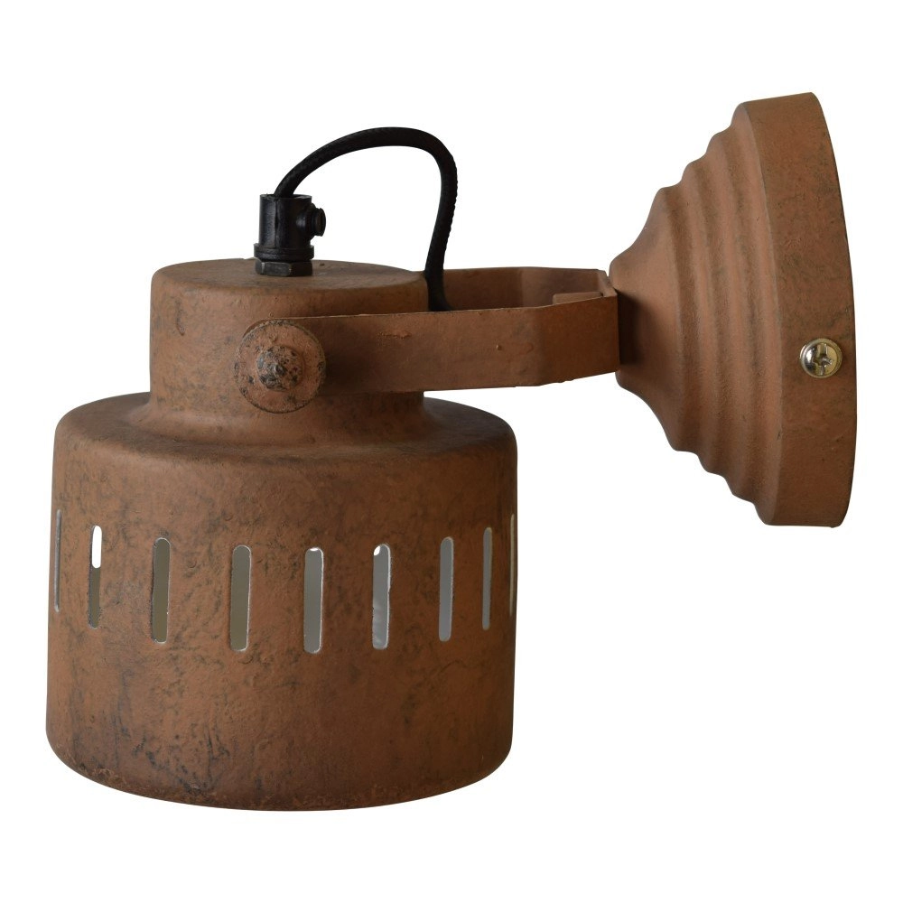 Roestbruine wandlamp Vintage