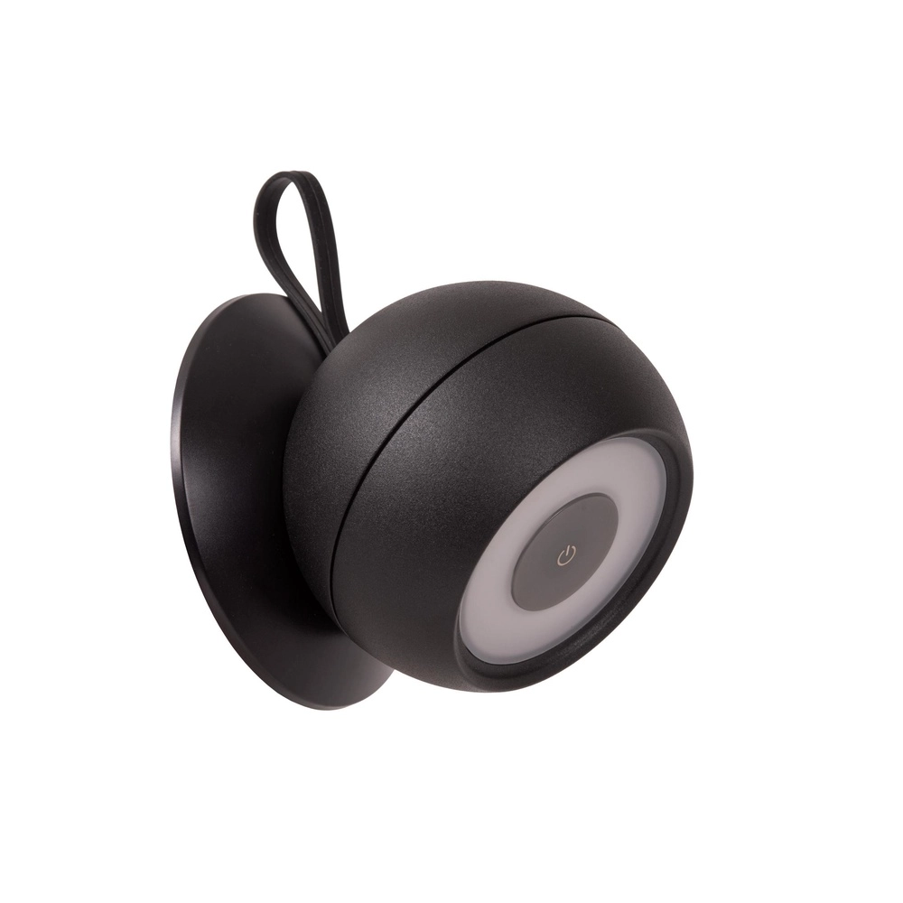 Oplaadbare wandlamp Lunex zwart magnetisch