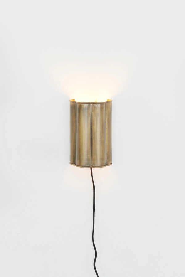 Bronzen wandlamp Fringe 13,5 x 20,5cm