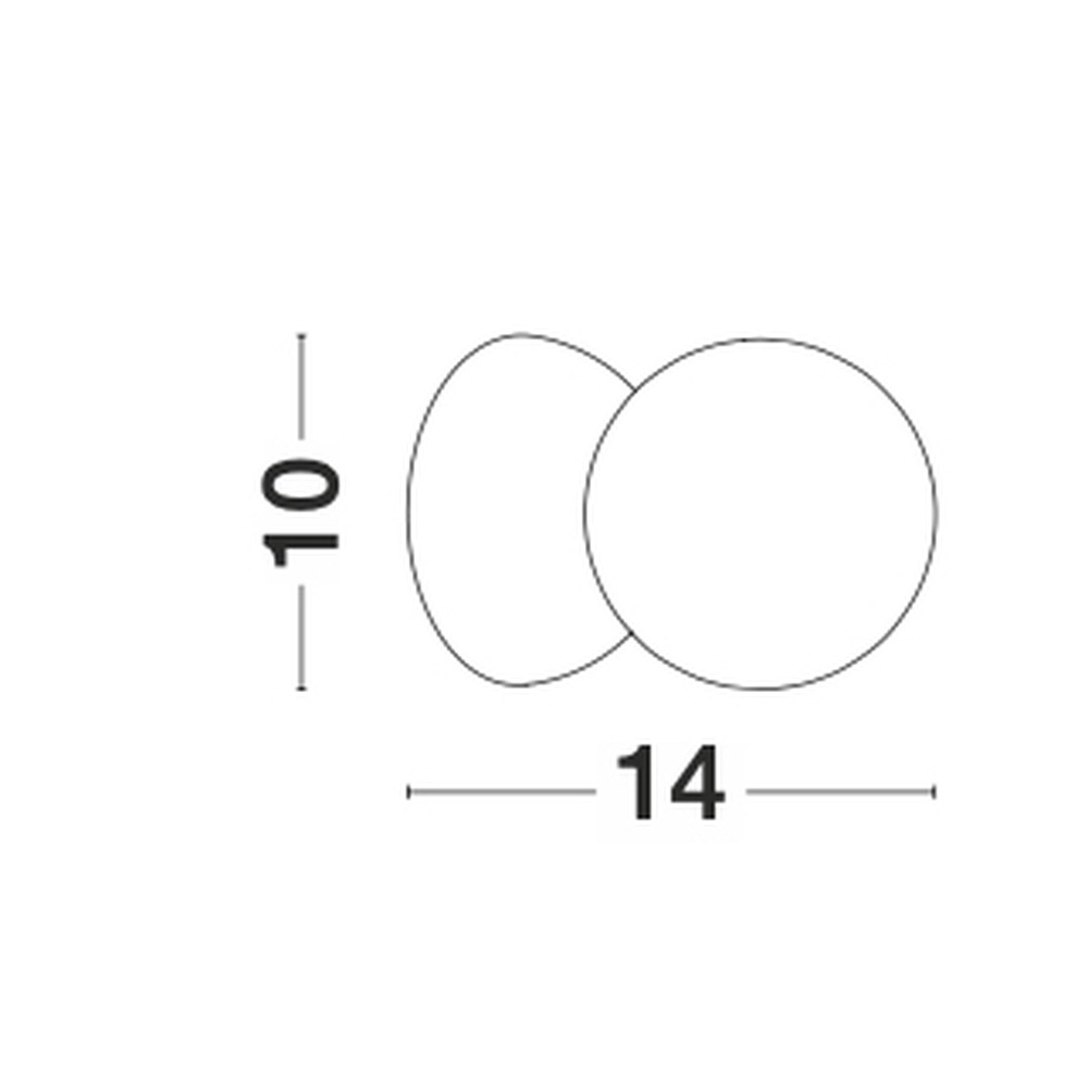 Wandlamp Zero grijs met wit Lyora 5212017427793