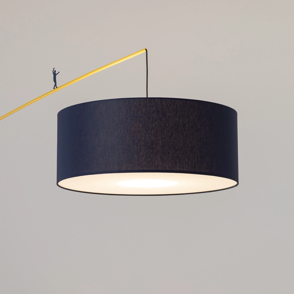Vloerlamp Poise blauw met rood en geel Ø 65cm Lyora 5903139114301