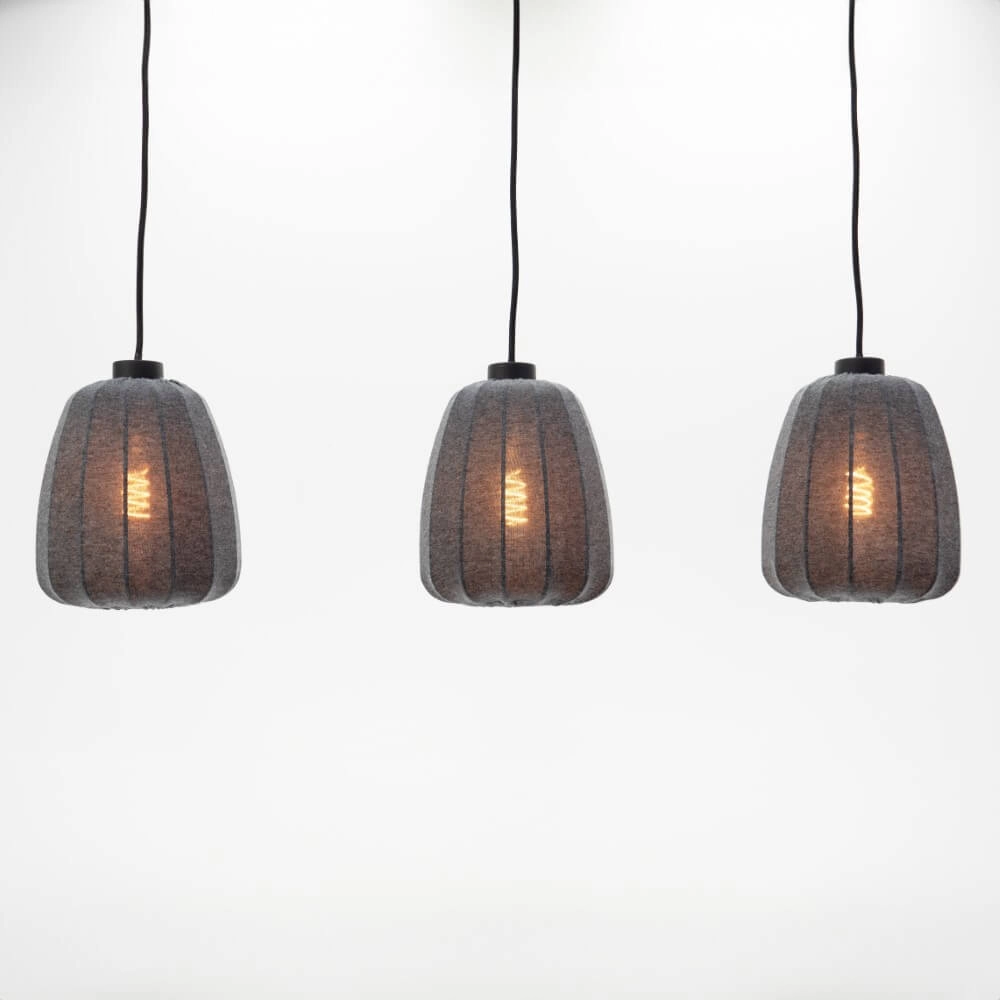 Stoffen 3-lichts hanglamp Barlaston Eglo 9002759439620